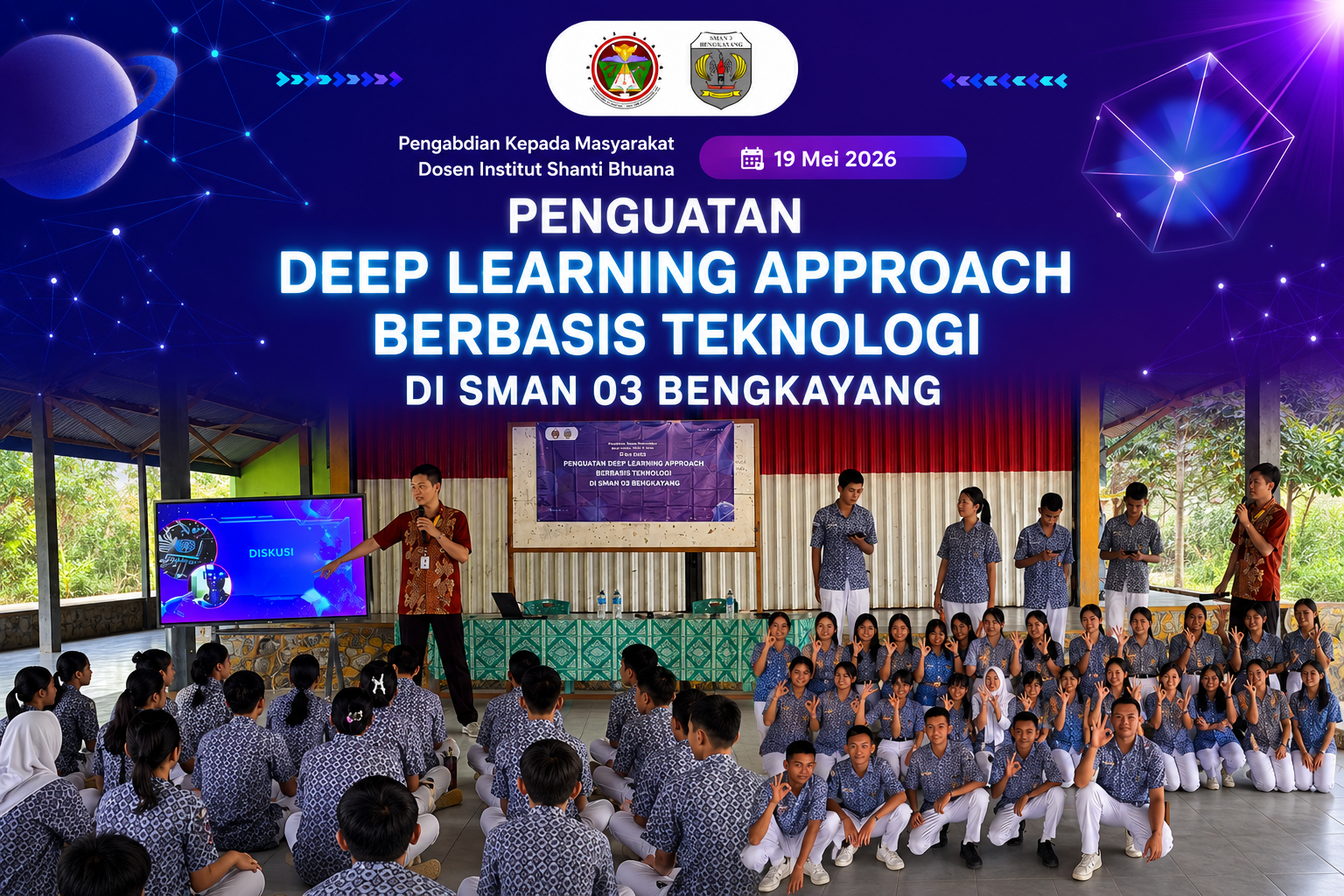 Dosen Institut Shanti Bhuana Gelar PKM Penguatan Deep Learning Approach Berbasis AI di SMAN 3 Bengkayang